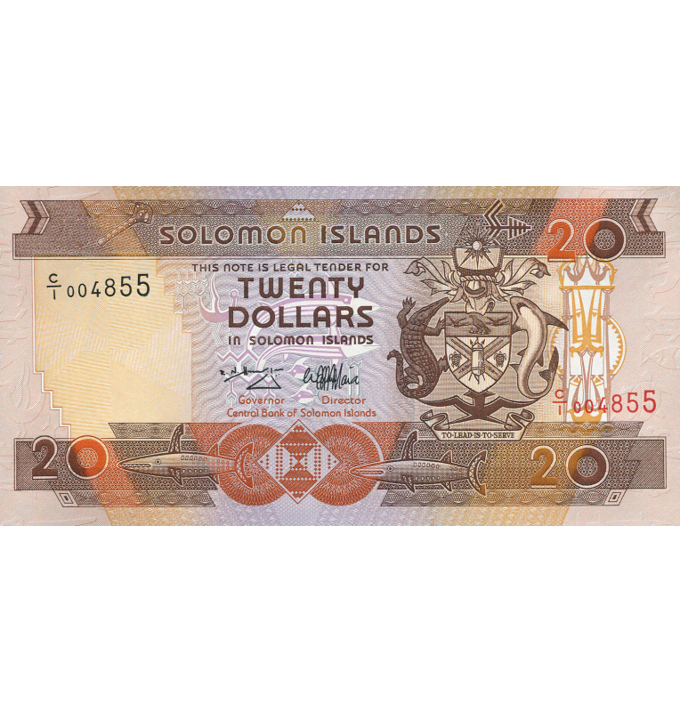 Solomon Islands 20 Dollars 1997 ND Pick 21a